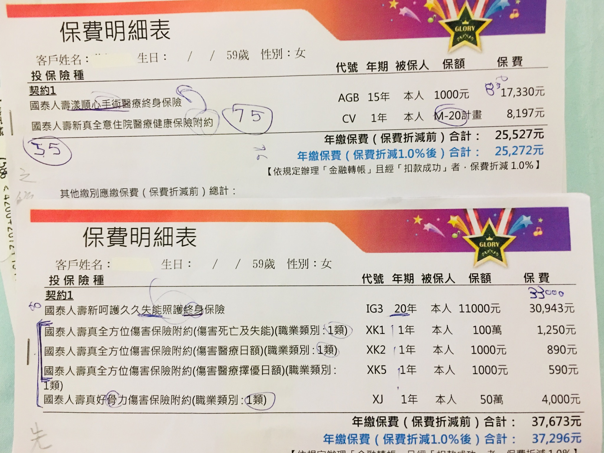 59歲 女 三高 國泰這張到底好不好 My83 保險討論區