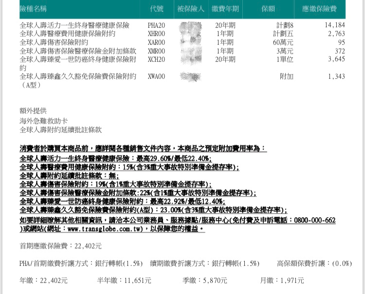 新生兒全球保單問題 My83 保險討論區